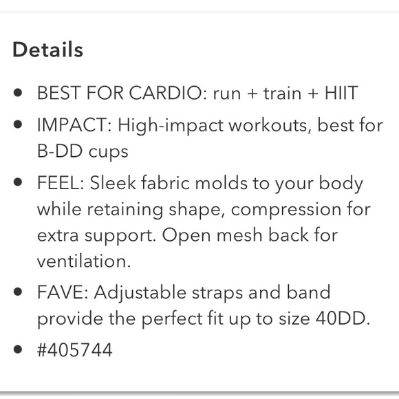 Athleta Advance Bra 32DD - Picture 7 of 9